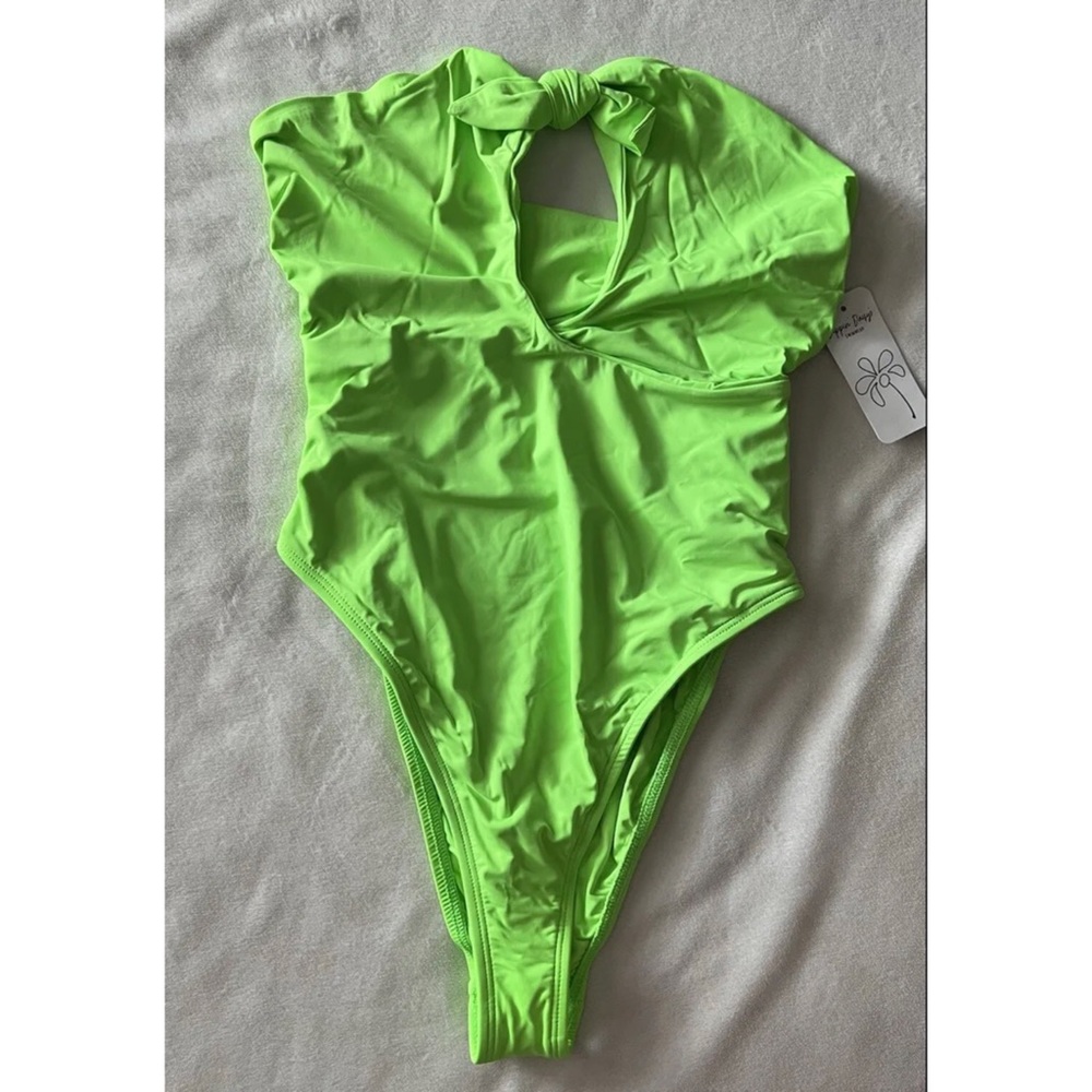 DIPPIN DAISY'S Swimwear Micro Foxy One-Piece Swimsuit - Lime - Small